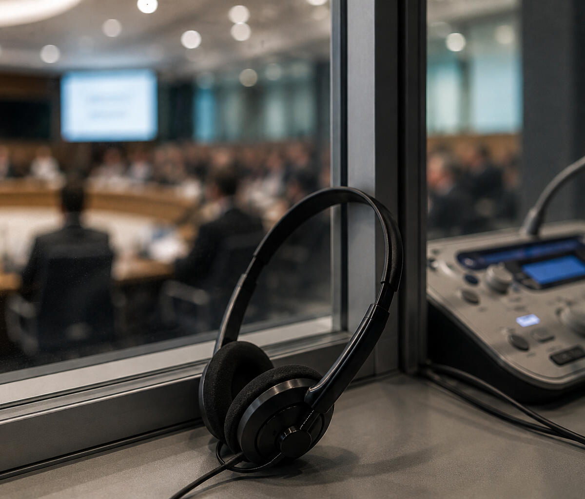 View from a booth